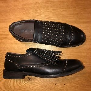 Italian leather black boots
